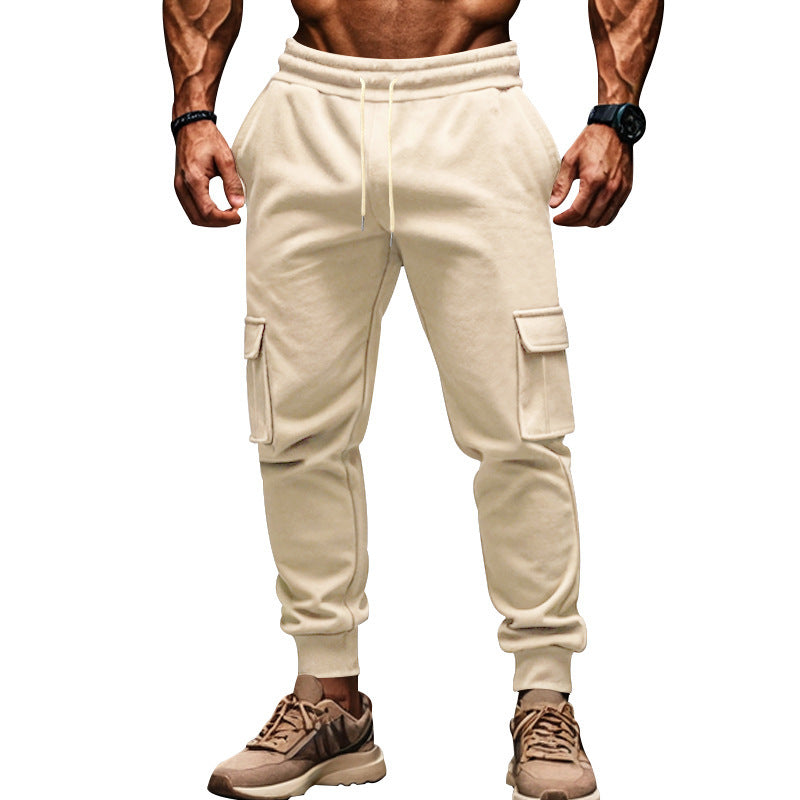 Herren nan Thermo-Cargojogginghose mit Fleecefutter elastischem Bund und großen Cargotaschen Drune
