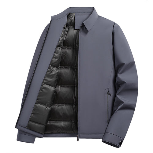 Herren Modische Übergangsjacke mit hochgeschlossenem Kragen Drune
