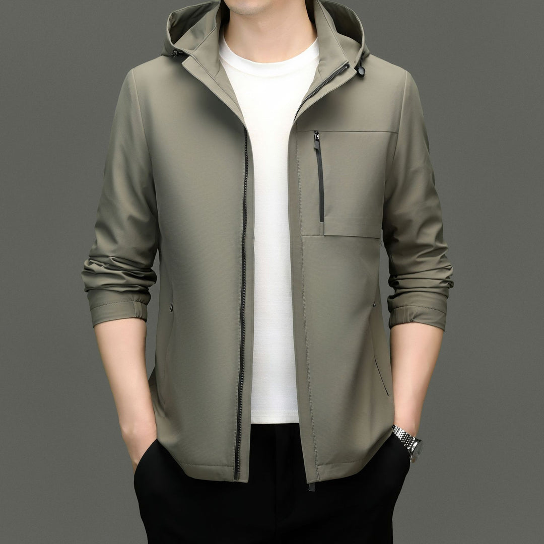 Herren Allwetterjacke mit hohem Kragen und atmungsaktiver Technologie Drune
