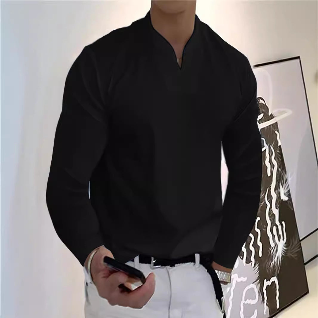 Herren Lässiges Langarmshirt Drune