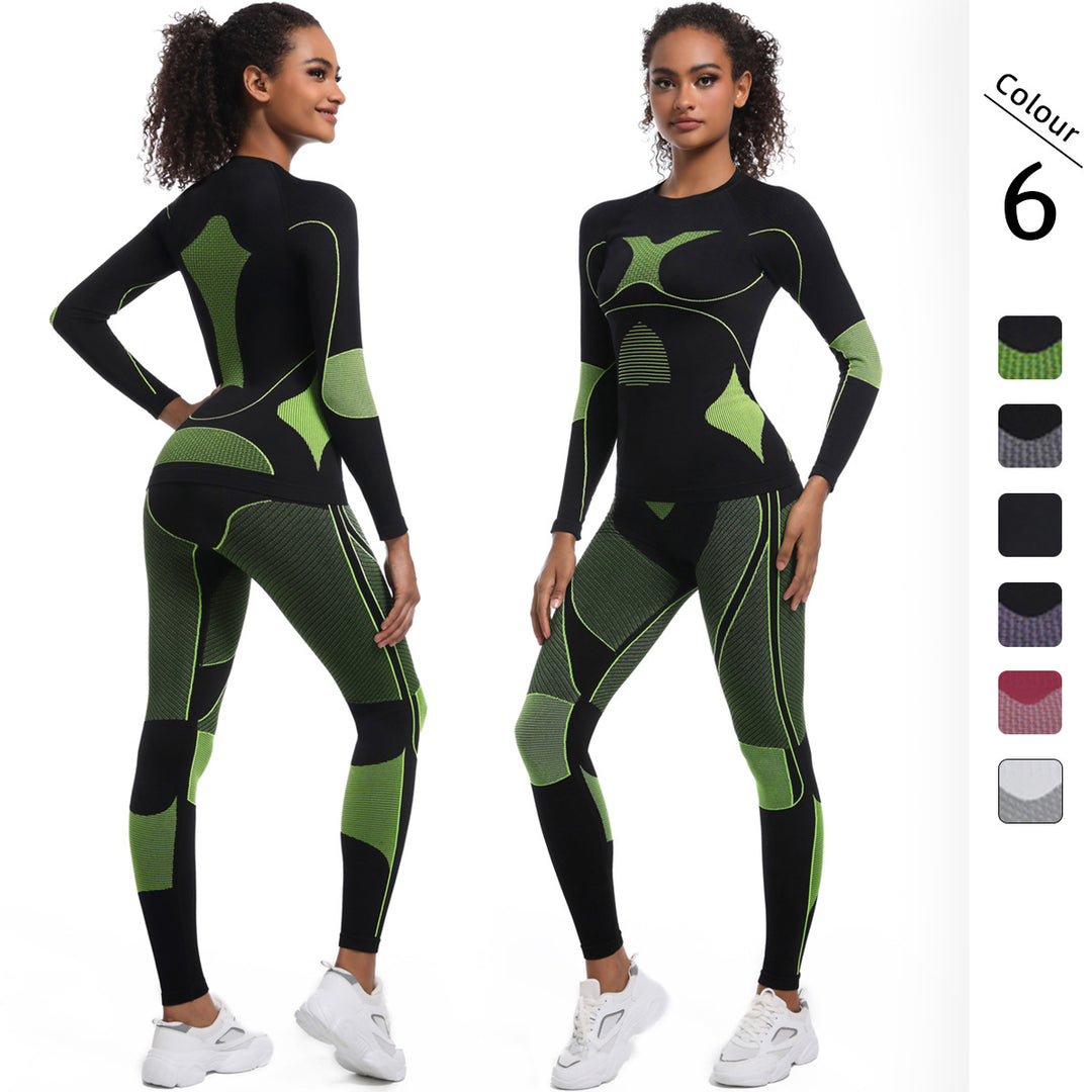 Damen Athletisches Kompressions-Set mit atmungsaktivem Elastic-Werkstoff Drune
