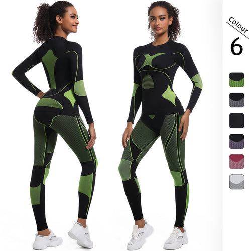 Damen Athletisches Kompressions-Set mit atmungsaktivem Elastic-Werkstoff Drune