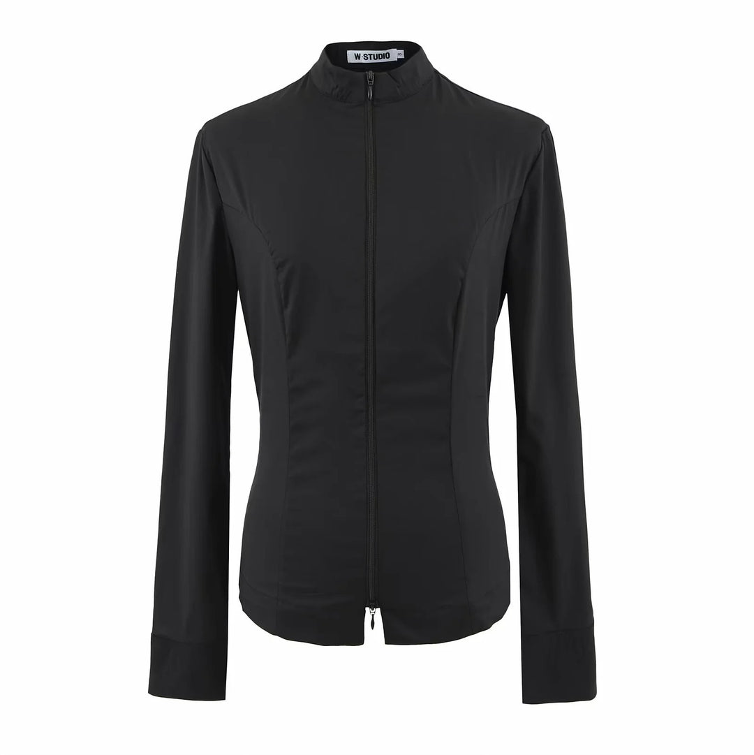 Damen Hochleistungs-Activewear-Jacke mit Stehkragen und Reißverschluss Drune