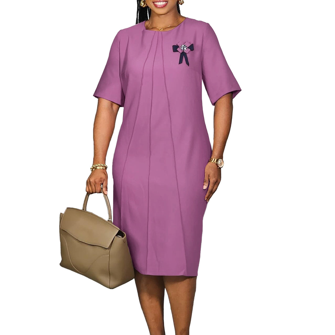 Damen Kleid mit edel verzierten Details Drune