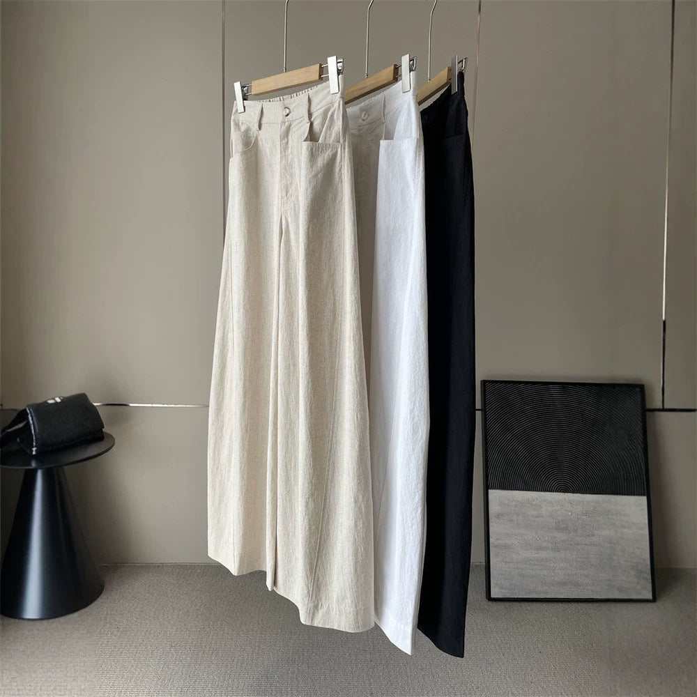 Damen Weite Leinenhose Drune 1789268742