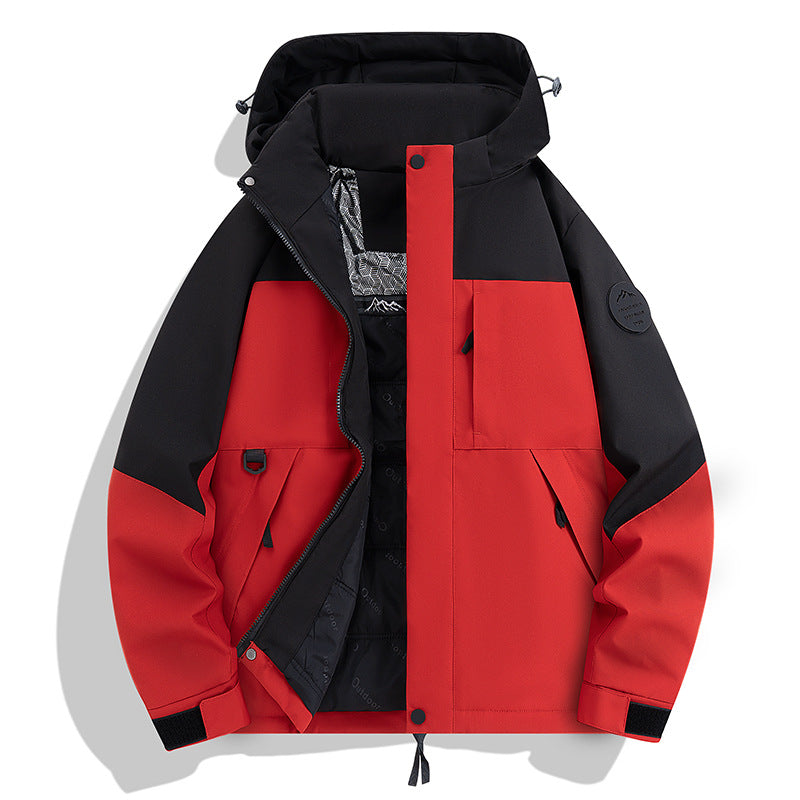 Herren Wasserdichte und atmungsaktive Softshell-Outdoorjacke Drune