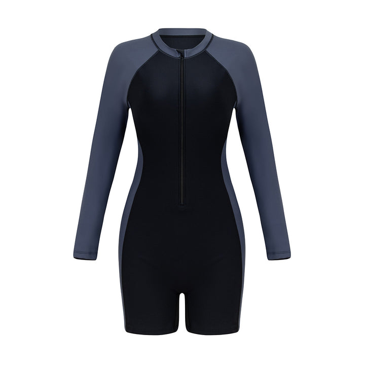 Damen Sportlicher Neopren-Einteiler mit Reißverschluss Drune