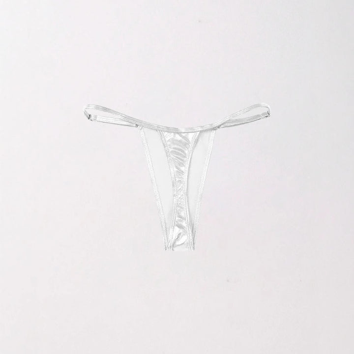 Damen Minimalistischer Spitzenstring Drune