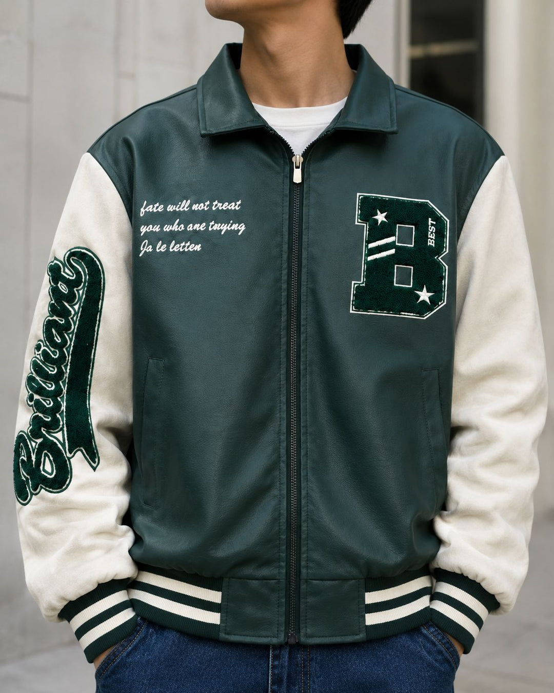 Herren Modische Collegejacke Drune
