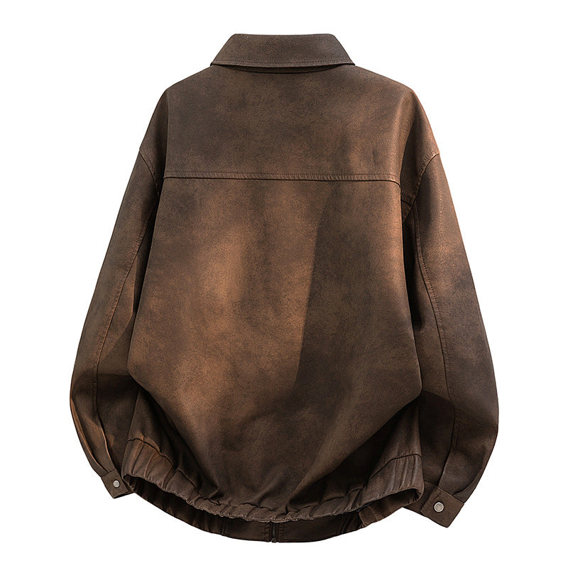 Herren Modische Bikerjacke im Vintage-Look Drune