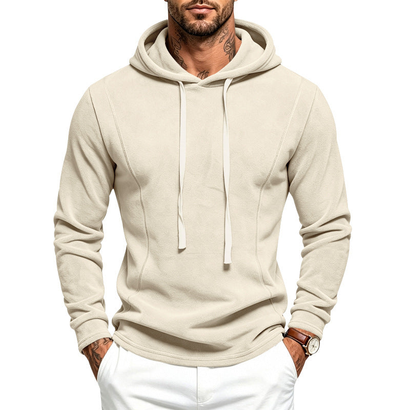 Herren Fleece-Hoodie mit Kapuze und verstellbarem Saum Drune