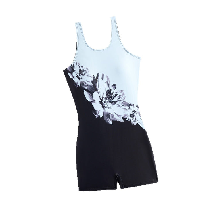 Damen Sportlicher Einteiler Badeanzug mit dynamischem Farbverlauf Drune