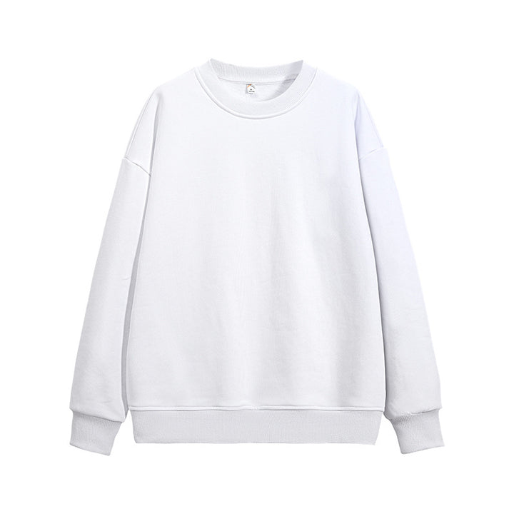 Unisex Oversize Rundhals-Sweatshirt aus schwerer Baumwollmischung mit geripptem Saum und Raglanärmeln Drune