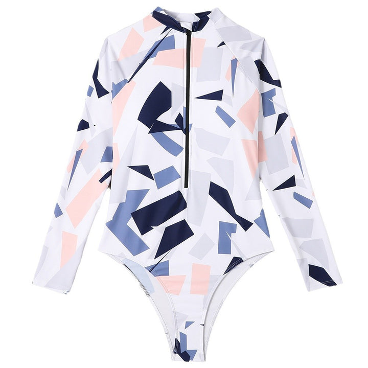 Damen Langarm Surfanzug mit geometrischem Design Drune