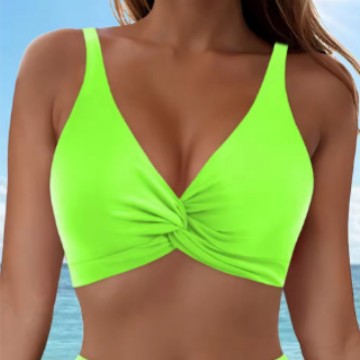 Damen Sportliches Bikinioberteil mit Twist-Design Drune