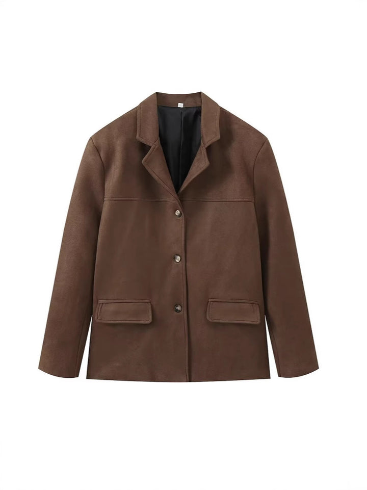 Damen Wildleder-Blazerjacke Drune