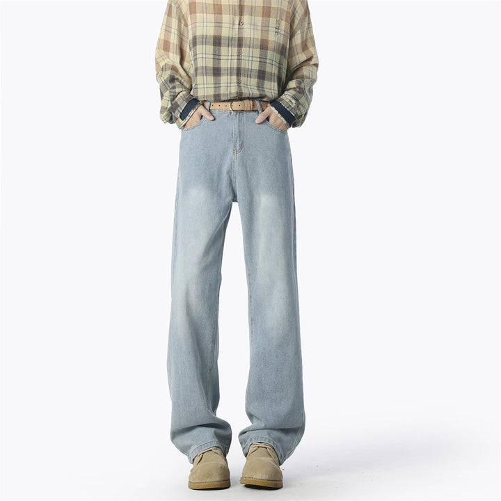 Herren lässige weit geschnittene Denim-Hose Drune