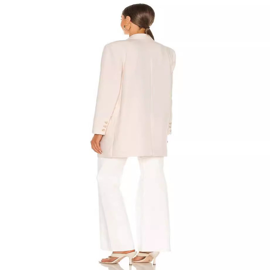 Damen Longline Oversize‑Blazer im Double‑Breasted Tailoring mit verlängertem Schnitt Drune