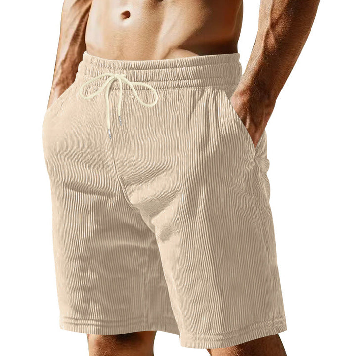 Herren nan knielange Bermudashorts mit elastischem Bund Kordelzug und Seitentaschen Drune