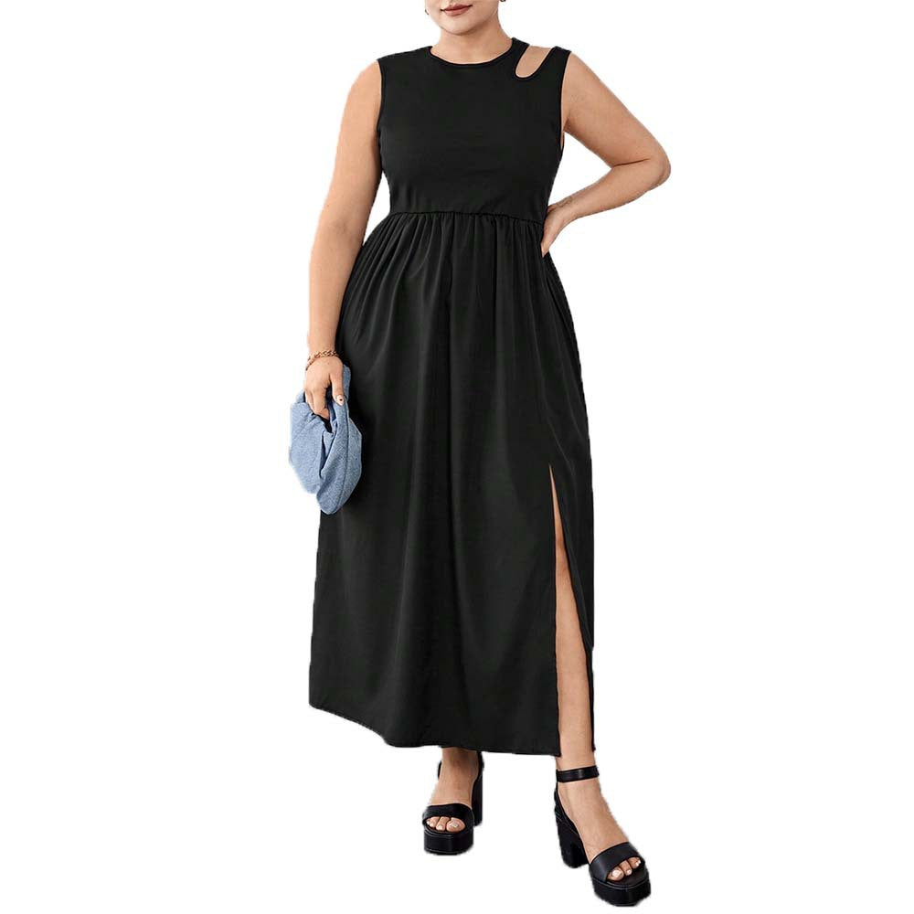 Damen Maxikleid mit seitlichem Schlitz und elegantem Design Drune