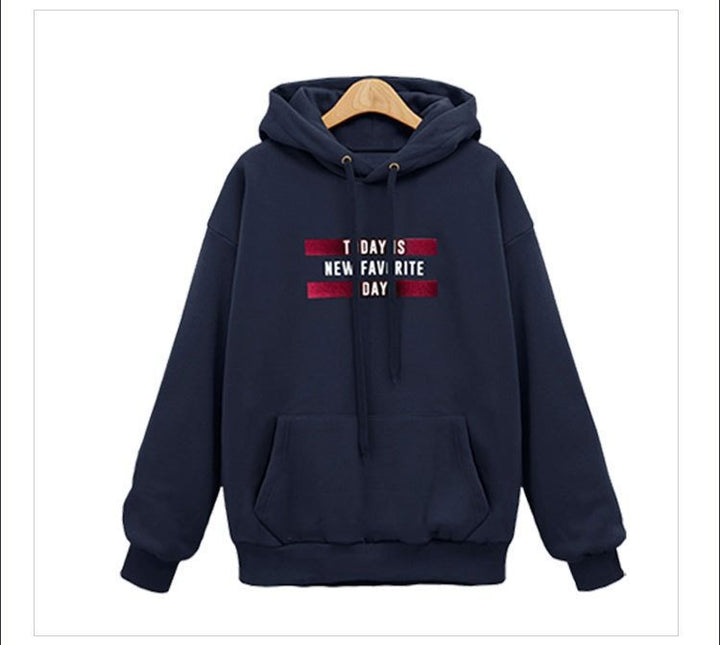 Damen nan lässiger Kapuzenpullover mit Kängurutasche, relaxed Fit und grafischem Statement-Print Drune