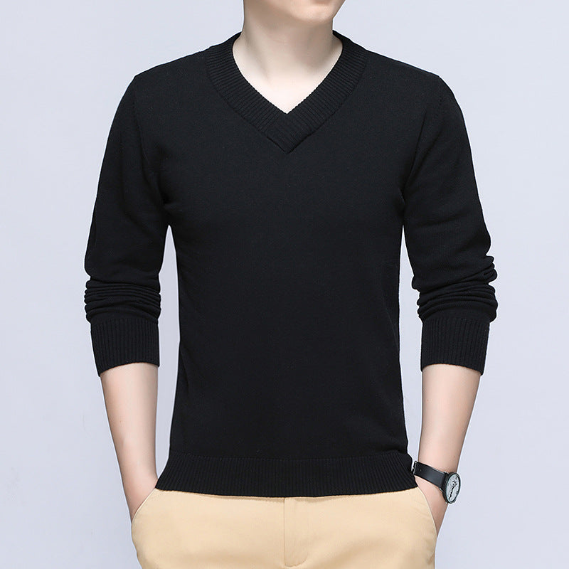 Herren Eleganter V-Ausschnitt Pullover Drune