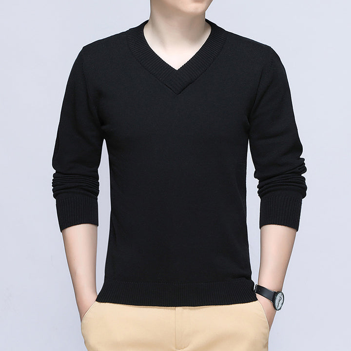 Herren Eleganter V-Ausschnitt Pullover Drune