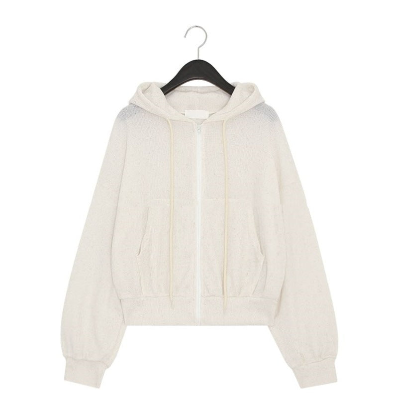 Damen sportliche Kurzjacke mit durchgehendem Reißverschluss Drune