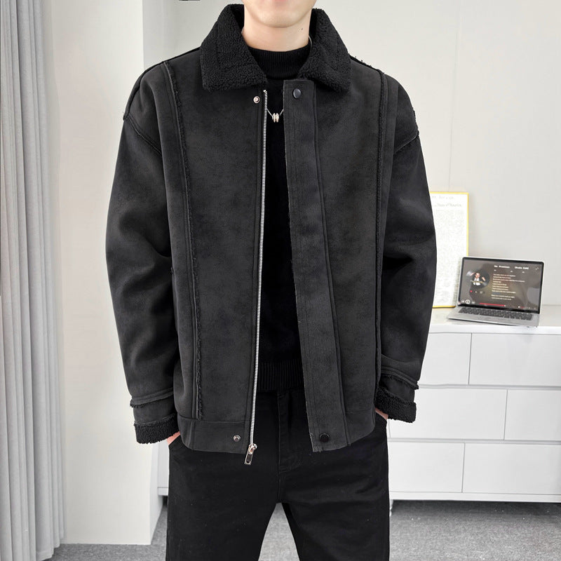Herren Kuschelige Teddyfelljacke Drune