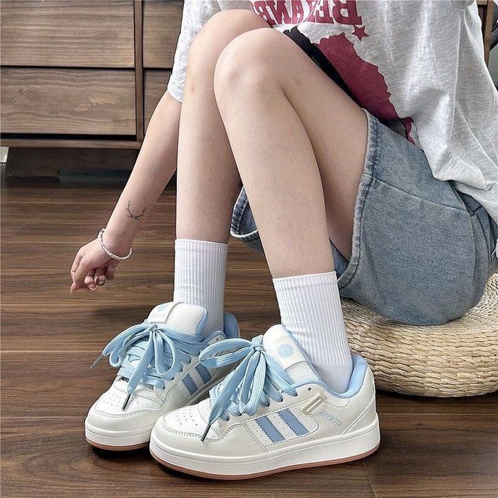 Damen Sportliche Sneakers im Retro-Look mit atmungsaktiver Oberflächenstruktur Drune