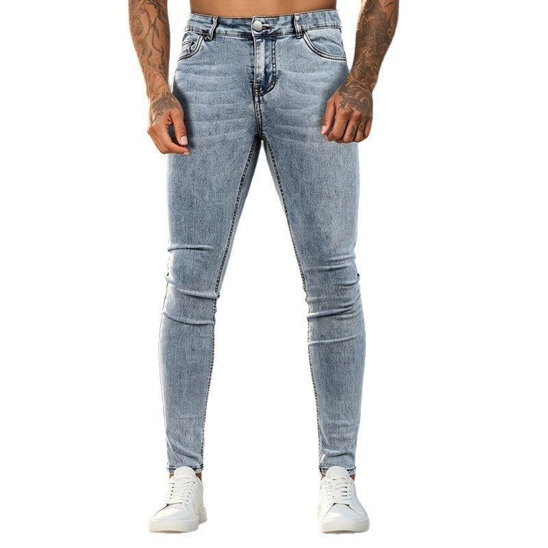 Herren Slim-Fit Denimhose Drune