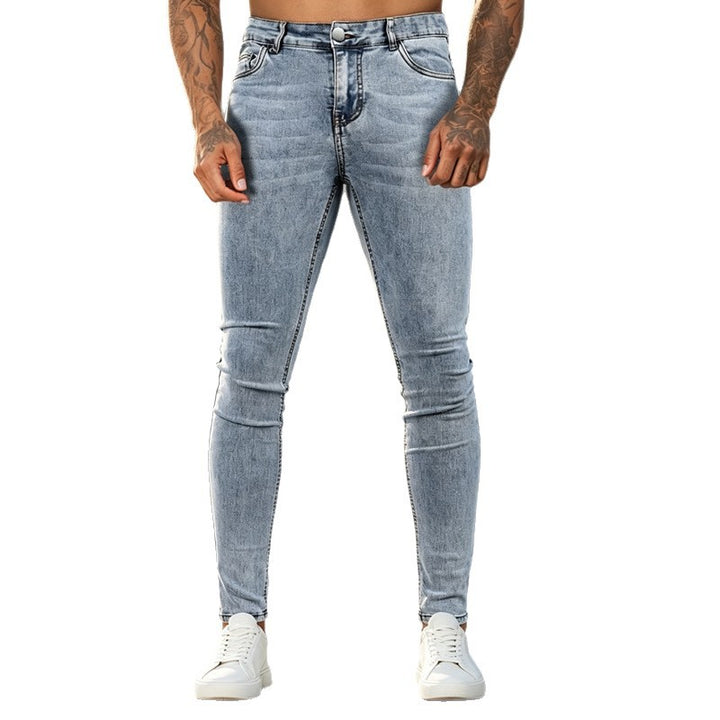 Herren Slim-Fit Denimhose Drune