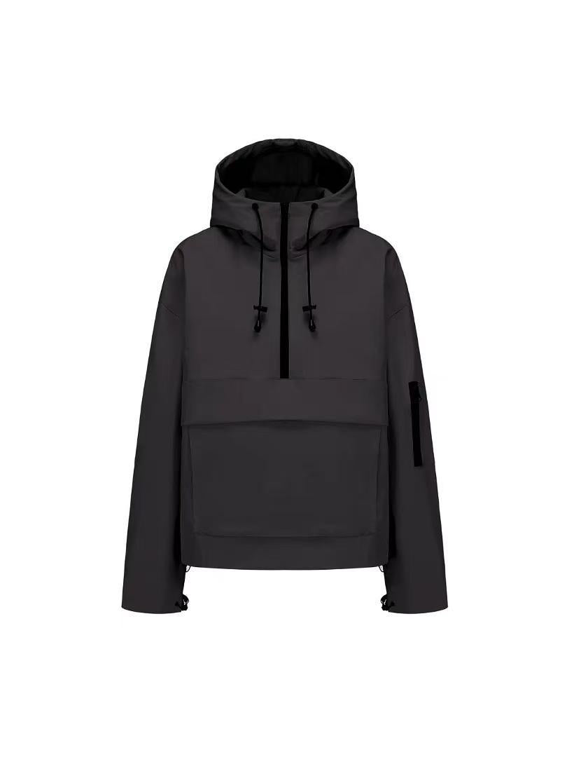 Damen Stylische Anorakjacke mit Kapuze