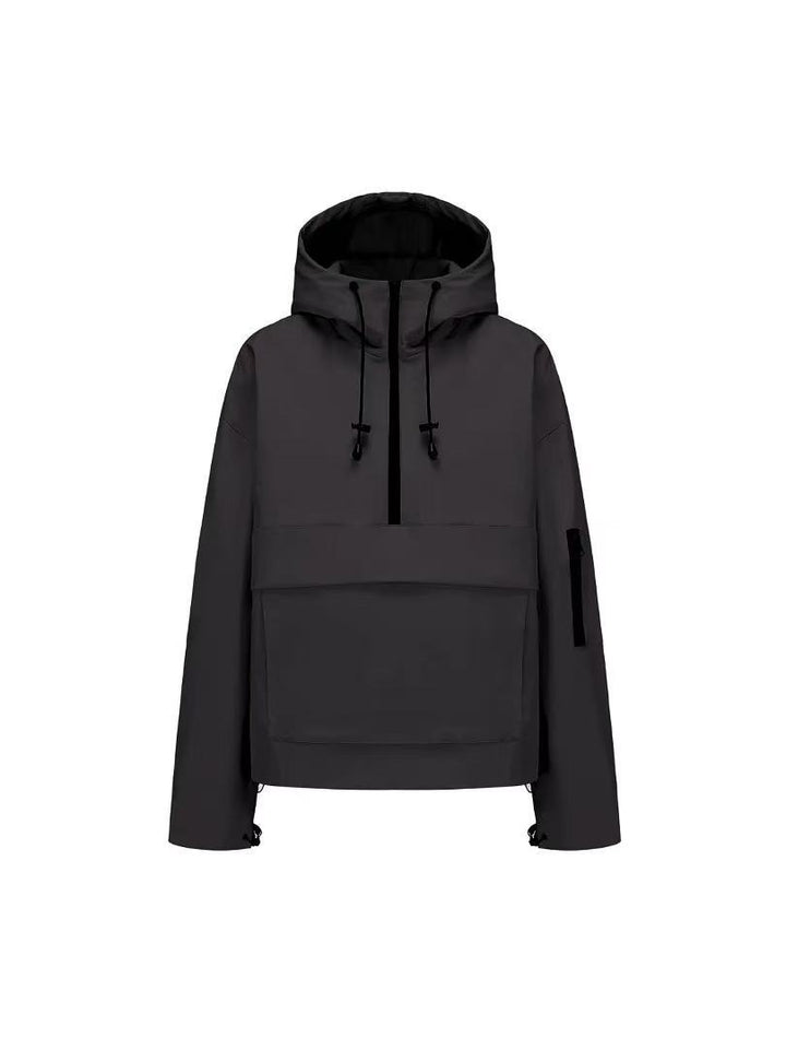 Damen Stylische Anorakjacke mit Kapuze