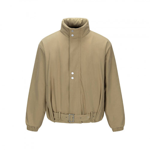 Herren Kurze technische Blousonjacke mit hohem Stehkragen, Taillengürtel und elastischen Bündchen Drune