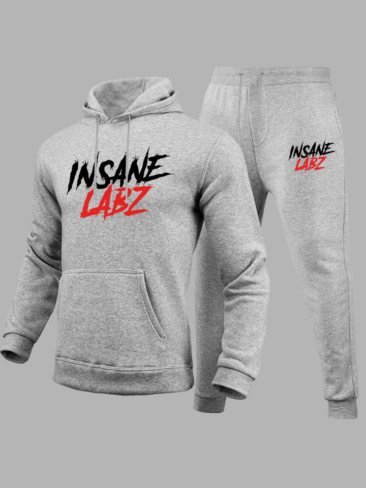 Herren Sportliches Hoodie und Jogginghose Set mit markantem Logo Drune