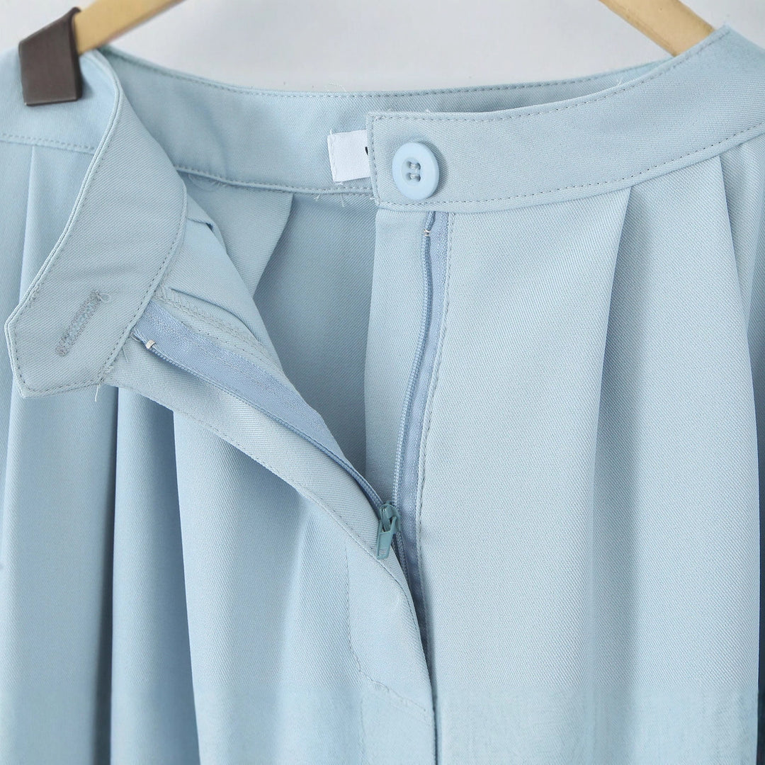Damen Weite, elegante Hose mit Bundfalten Drune