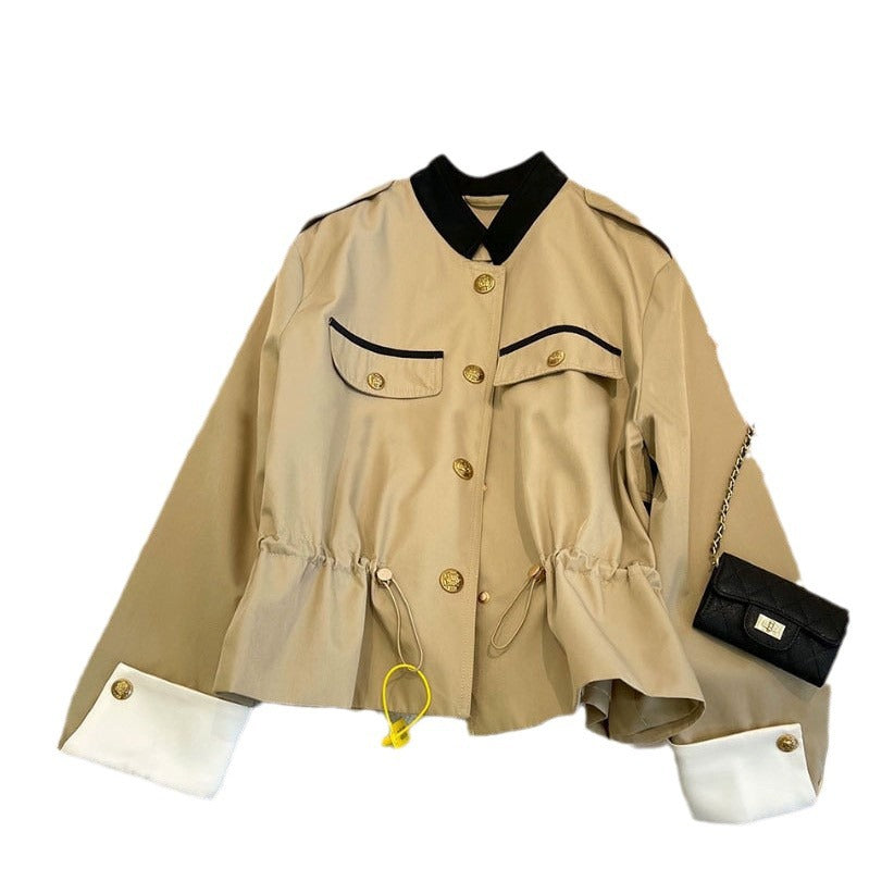 Damen Modische Jacke mit verschließbarer Front Drune
