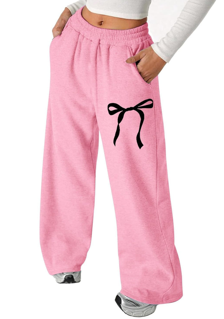 Damen Freizeithose mit stilvollem Schleifenmotiv und bequemer Passform Drune