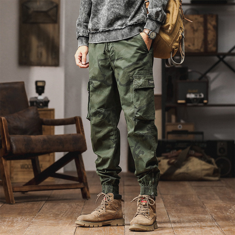 Herren Cargojogger mit Tarn-Canvas, Komfort-Tunnelzug und großen Klappfächern Drune