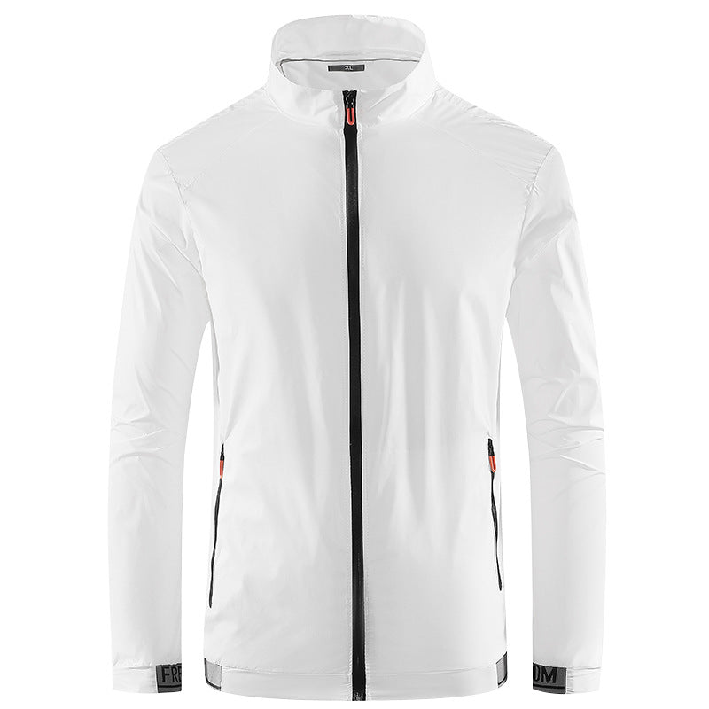 Herren Leichte Performance‑Windjacke mit hochschließendem Stehkragen Drune