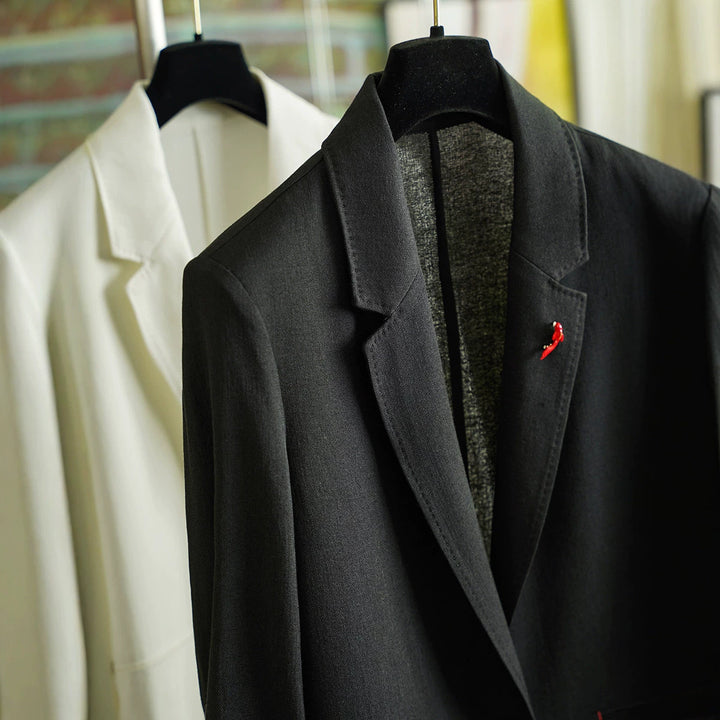Damen Eleganter Leinenblazer Drune