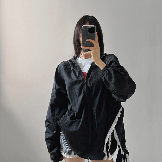 Damen sportliche Übergangsjacke mit Reißverschluss Drune