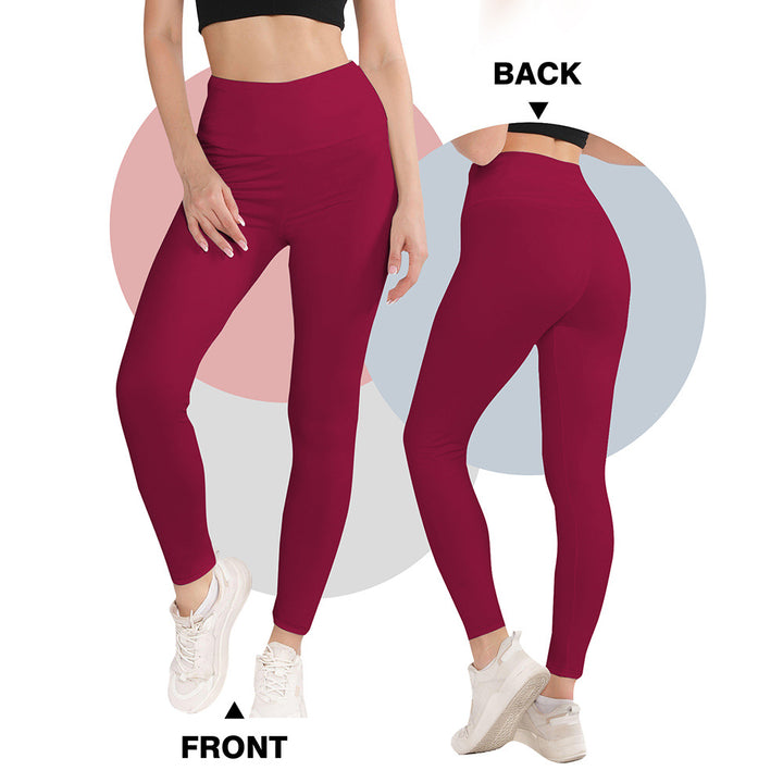 Damen Hochwertige Sportleggings mit seamless Design und hohem Bund Drune