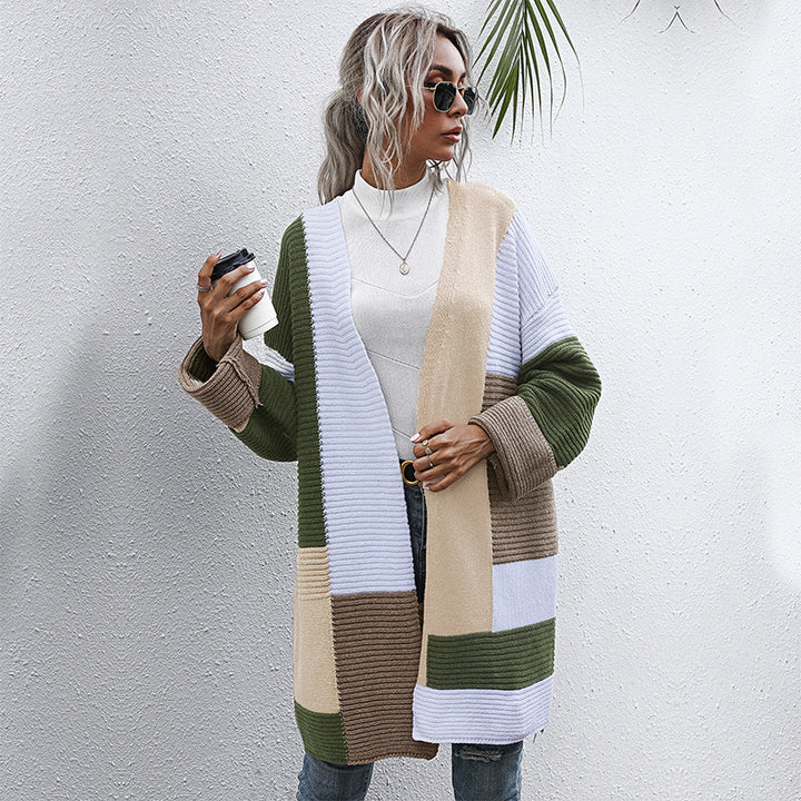 Damen Langärmlige Strickjacke Drune