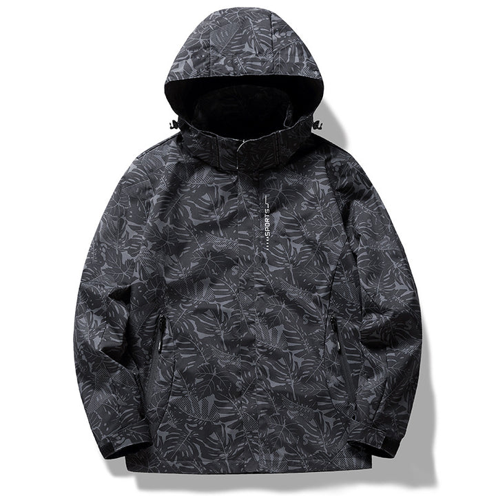 Herren Atmungsaktive Wind- und Wasserabweisende Outdoor-Jacke Drune