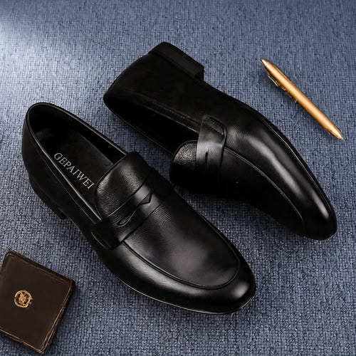 Herren Elegante Leder Mokassins Drune