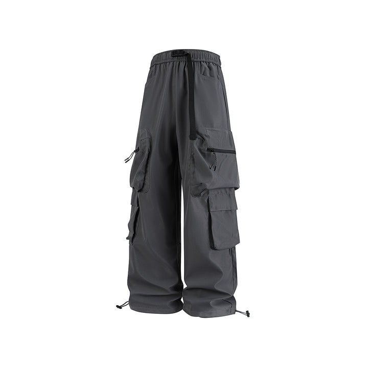 Herren Breite Cargo-Hose im Utility-Design mit elastischem Bund, integrierter Gurt und multifunktionalen Taschen Drune