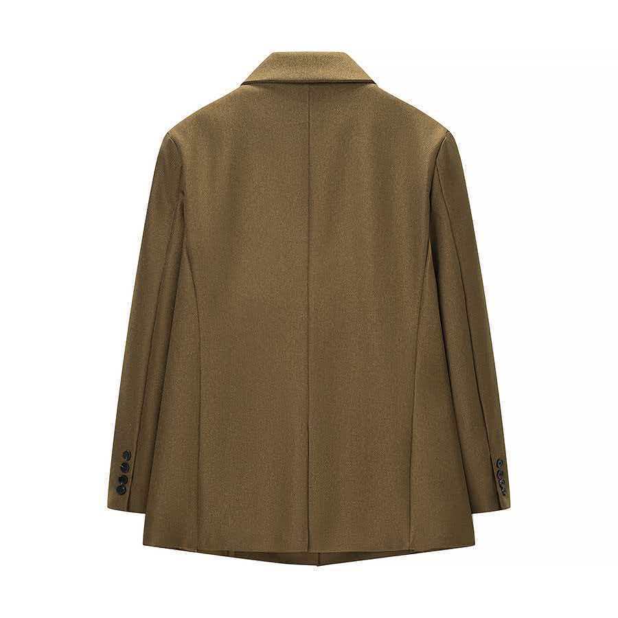 Damen Klassische Oversized Blazerjacke Drune