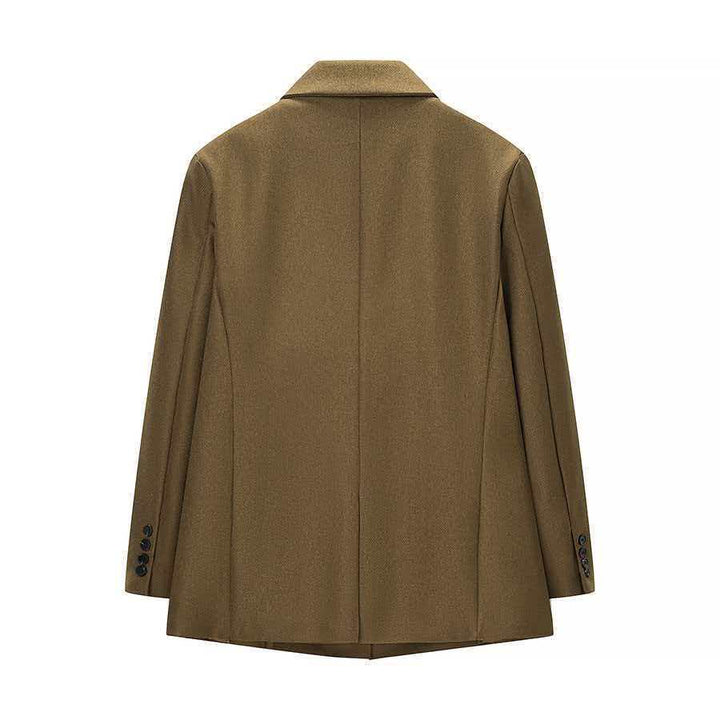 Damen Klassische Oversized Blazerjacke Drune